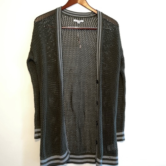 American Eagle Outfitters Sweaters - NWT Oversized American Eagle Olive Green Long Open Cardigan